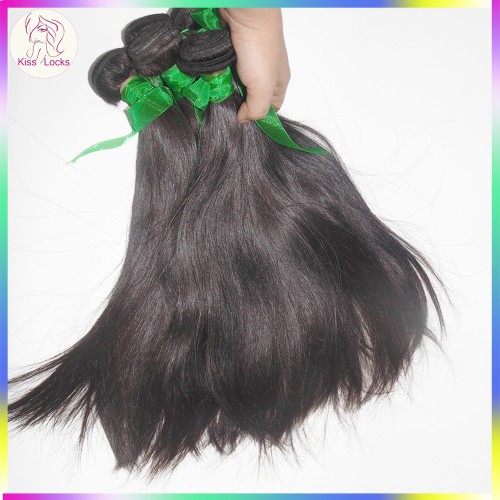 Grade 10A Sample Hair 100% Virgin Raw Sleek Straight Armenian Bouncy Straight Hair Natural Color 100g Fast shipping Accept Paypal