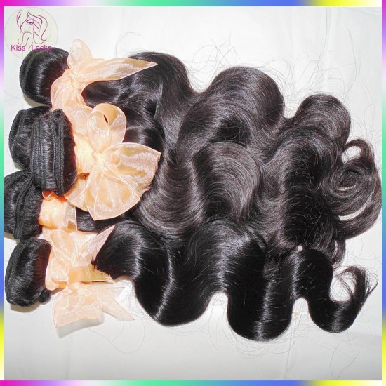 Unprocessed virgin weave bundles No Tangle Thick Brazilian Body wavy hair 3pcs/lot 10A Top Quality Season promotion Unprocessed virgin weave bundles No Tangle Thick Brazilian Body wavy hair 3pcs/lot 10A Top Quality Season promotion