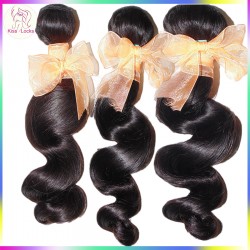 Golden Supplier 3pcs/lot Full Bundles Grade 10A Unprocessed Brazilian Loose Wave Weave Virgin Hair Affordable price