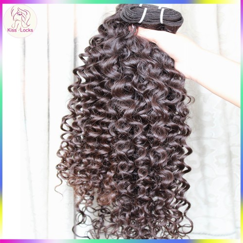 KissLocks Raw Hair Weaves 2 bundles Burmese Spanish Curl Hair Extensions Flawless 10A Grade