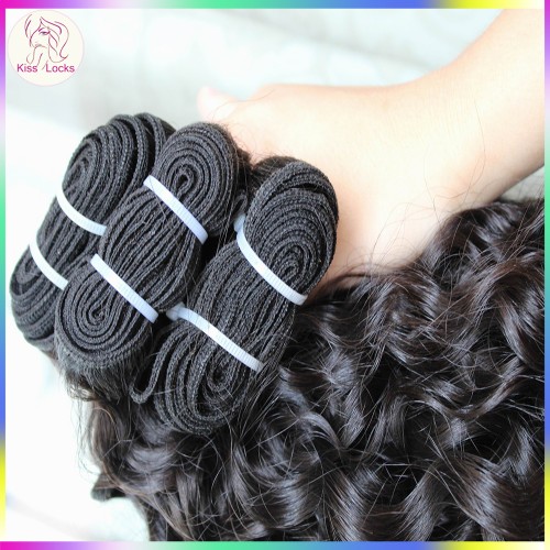 KissLocks Raw Hair Weaves 2 bundles Burmese Spanish Curl Hair Extensions Flawless 10A Grade