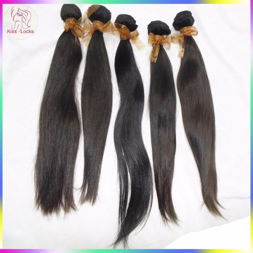 Flawless RAW Virgin Hair 4pcs/lot Affordable Unprocessed Health Burmese Natural  Straight Hair Weaves Grade 10A