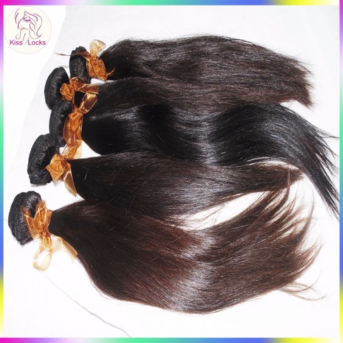 2pcs/lot Flawless Boutique Virgin Unprocessed Straight Burmese raw hair Wefts Grade 10A Surpass