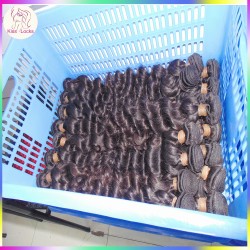 Top of Line Flawless Virgin Cambodian Loose Deep Wave Hair Weaves 4 Bundles Deal No Fillers Medium Luster 