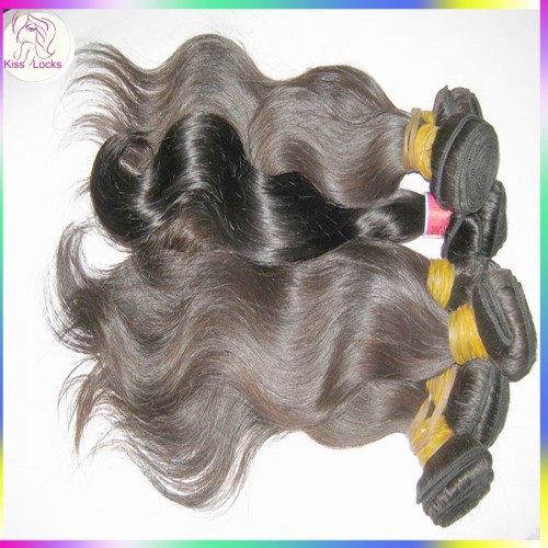 Hot seller 10A KissLocks Virgin Cambodian more wavy hair best Mixed (18",20",22") 3pcs/lot ,can be bleached Flawless