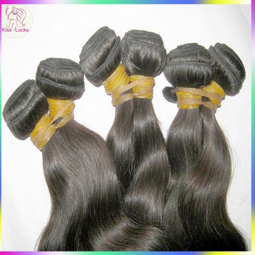 10A Unprocessed Cambodian Body Wavy Virgin Hair 4pcs Mix lots(18,20,22,24 ) Natural Dark Brown CAN BE DYED