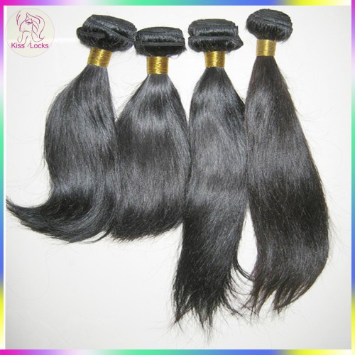 Premium Quality Virgin Filipino straight hair 4pcs/lot,12"-30" 10A Human Hair Weft Kiss Locks Products