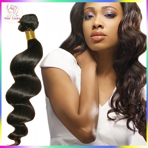 Retail 1 bundle/1piece 100g promotion Unprocessed sprial curl Filipino LOOSE WAVE Raw virgin hair weave wefts Online