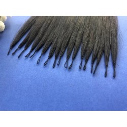 Super Double Drawn 6D Feather Hair extensions 160grams each pack 200pcs Luxury Raw Straight Hairs