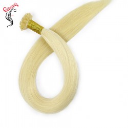 K-tips Pre-bonded Hair extensions Raw cuticle aligned Human Hair Straight 100g/pack Different Colors