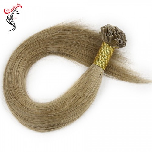 Nail extensions U-tip Hair extensions Raw Singled onor Human Hair Straight 100g/pack Many Different Colors #1B,#2,#4 etc.