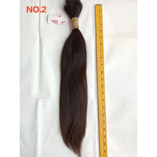 European Bulk Hair raw baby hair silky straight texture natural brownish color Original single donor hair