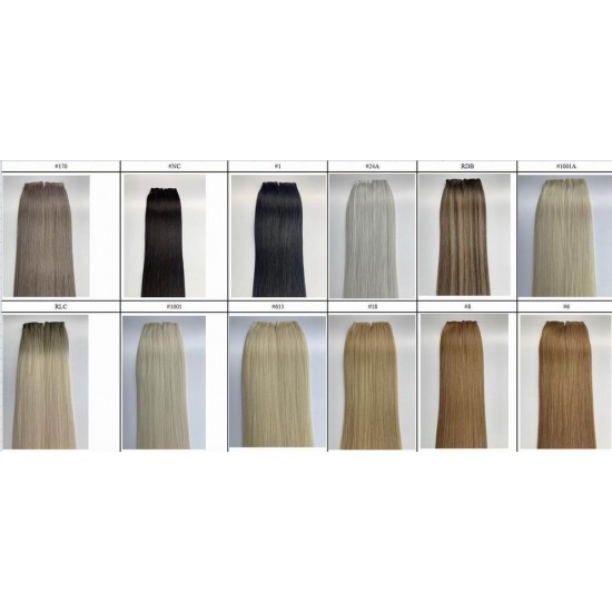 New Arrival Single donor double drawn Genius Thinner wefts hair extension seamless comfortable Luxury weaves 100g New Arrival Single donor double drawn Genius Thinner wefts hair extension seamless comfortable Luxury weaves 100g