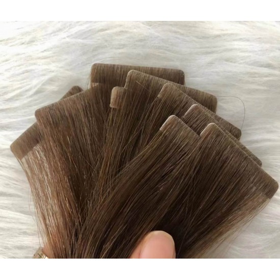 Invisilable Tape ins Raw donor hair luxury thinner extensions less noticeable matte surface injected to tapes Invisilable Tape ins Raw donor hair luxury thinner extensions less noticeable matte surface injected to tapes
