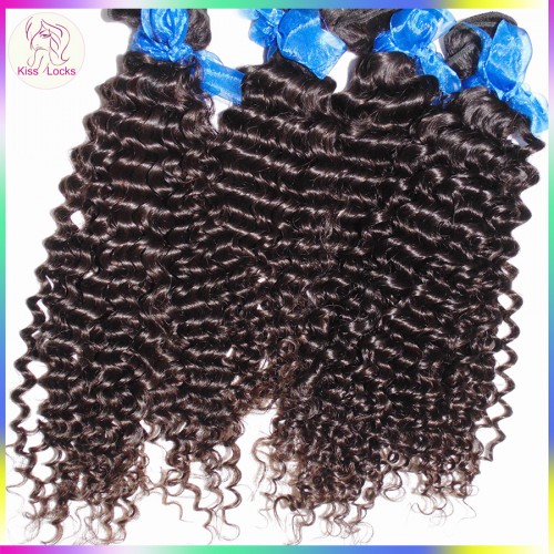 10A Top unprocessed Indian Tight Curly Virgin Hair 4pcs/lot(400g) KissLocks Weave Bundles G Star Raw