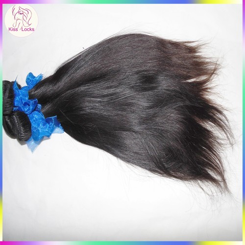 KissLocks RAW Hair Products Indian Virgin Hair Silky Straight Weave 3pcs/lot Hold curls Well 10A Unprocessed hair