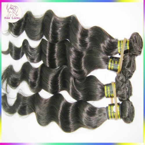 10A KissLocks RAW Indian Virgin Hair Loose More Wavy Texture,bouncy&soft,no tangle,3 bundles Deal Sale Promotion Discount
