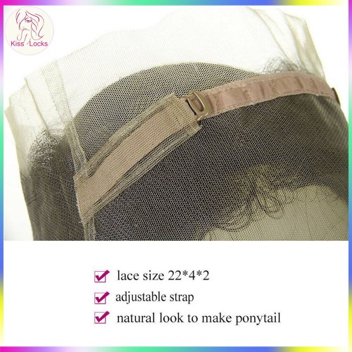 Lace 360 Frontal Natural Baby Hair 100% Virgin Filipino RAW Human Hair Silky Straight Natural Black
