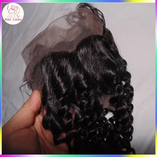 HD/Transparent lace 100% Virgin Hair Dark Brown Lace Fronta'sal deep wave curly 13x4 different hair types Grade 10A ship in 7  days