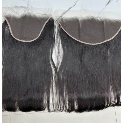 New arrival 9x6  HD Lace frontal Preplucked HD lace Raw Single donor hair Straight or textures