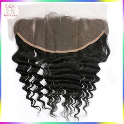 Loose Deep Wave Lace frontal Large size 13x6 Top quality natural hairs Loose curly