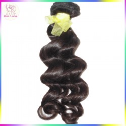 KissLocks Raw Hair No Acid Bath 1 Bundle of Laotian Loose Deep Wave Unprocessed Top Quality