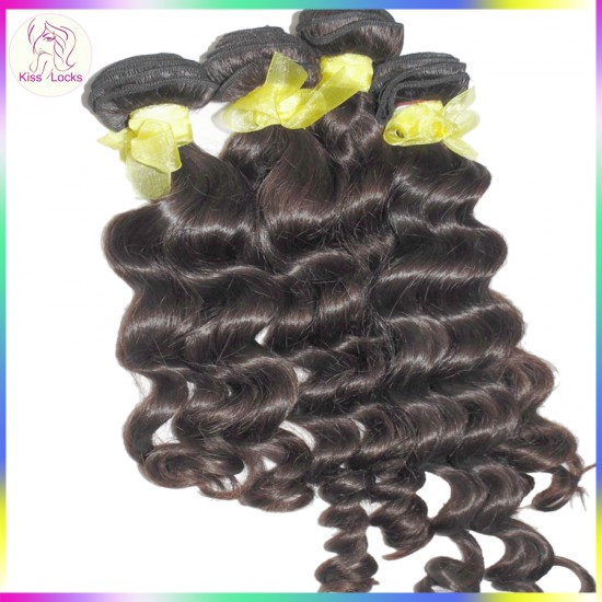 100% Real Human Hair 10A BEST Laotian Deep Loose Curly Virgin Hair Weaves 3 bundles Deal Clean Wefts Alibaba Market