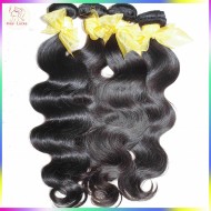 Real 10A Virgin Hair Body Wave Laotian Raw Asian human hair 4 bundles/lot 400g full install,free tangle No Odor
