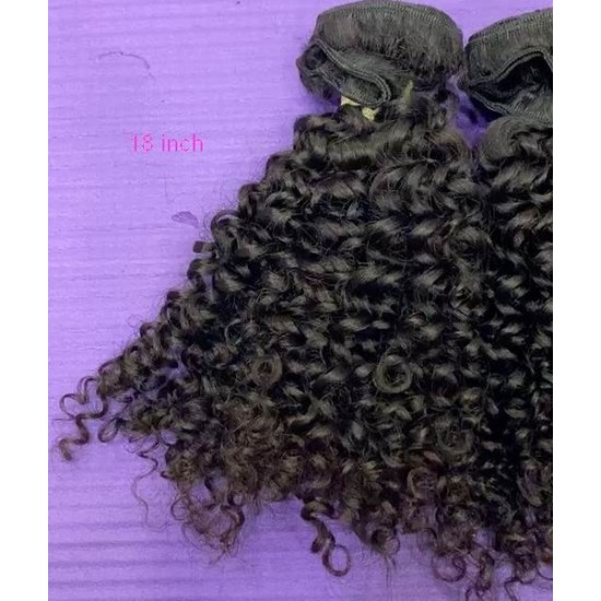 Gorgeous  Jerry curls Raw Laos hair 4 bundles package deal pure human hair no fillers