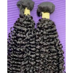 Gorgeous  Jerry curls Raw Laos hair 4 bundles package deal pure human hair no fillers