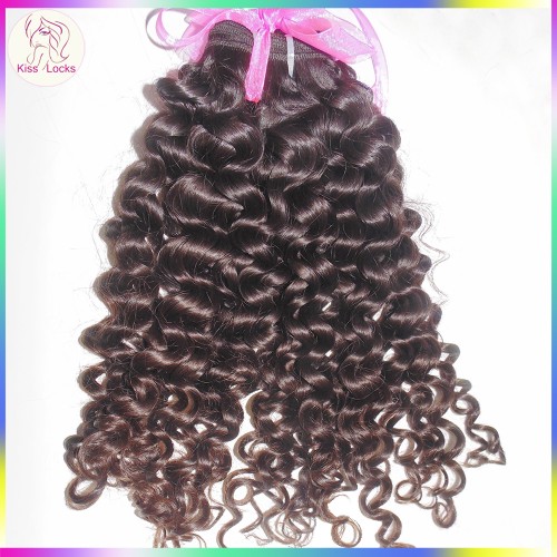 4pcs/lot Top 10A Lower maintenance  Fashion Romance Bouncy Curly Virgin Unprocessed Malaysian Hair Extensions 