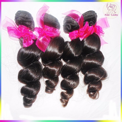 Inspiring Queen Style 2 bundles Raw Virgin Loose Waves Mink Malaysian Hair Weave Bundles Double Wefts Thick Ends No Silicon Process