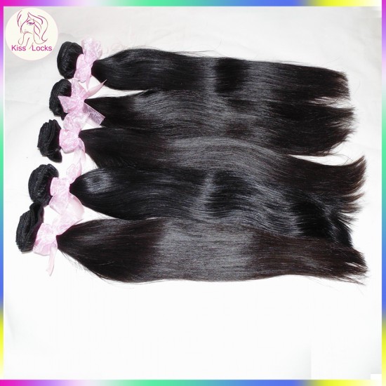 Extra 2 bundles Deal Unprocessed Mongolian Virgin RAW Human Hair Grade 10A Natural Straight Weave