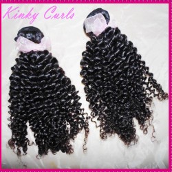  Small Tight curly Virgin Mongolian kinky curl human hair 2pcs/lot Unprocessed cuticles Weaves College Trendy Hair
