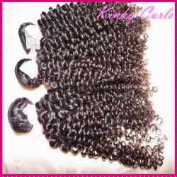 African American Tiny Curls Sewed Kinky Beach Curls Mongolian human hair weaves 4pcs/lot Gorgeous Virgin Hair