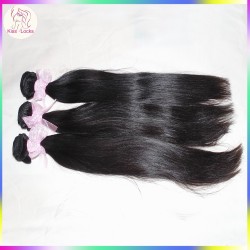 Low maintenance Best Raw Coarse Straight Weave Virgin Mongolian Human Hair Extensions 3pcs(300g) Bouncy Weft