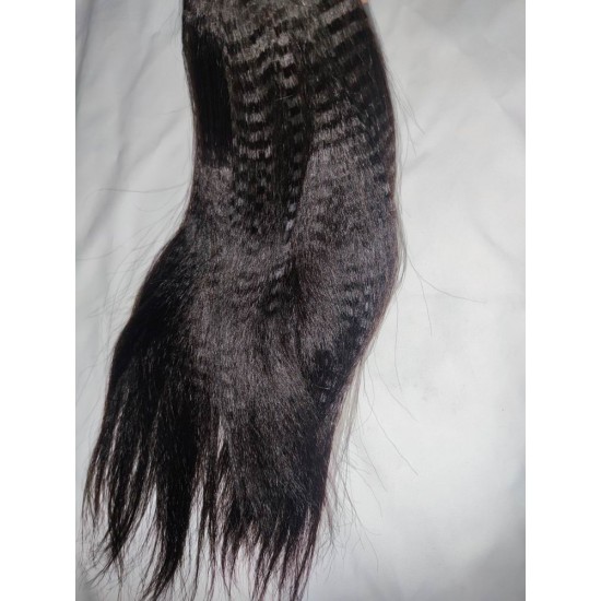 Light Yaki Straight Mongolian raw single donor human hair 3/4 bundles package deals Ship in 48 hours Light Yaki Straight Mongolian raw single donor human hair 3/4 bundles package deals Ship in 48 hours