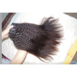 4 bundles deal Yaki curly kinky straight Mongolian hair weave hot selling items 