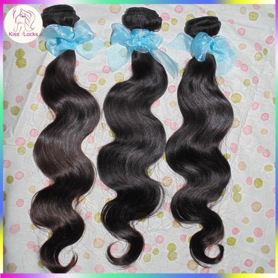 Sample Bundle Wavy 10A Russian human Virgin Raw human hair weave Cuticle intact,no acid wash,Can be flat iron