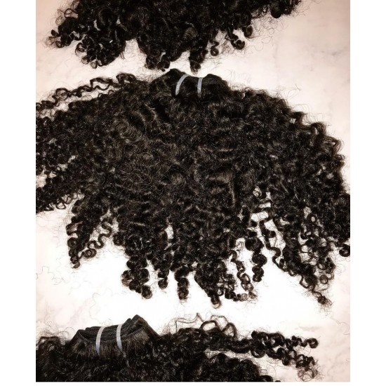 Tight curly Bohemian Afro Curly Smooth North American Weave 100% Raw unprocessed Virgin Human Hairs 4 bundles Promotion Deals Tight curly Bohemian Afro Curly Smooth North American Weave 100% Raw unprocessed Virgin Human Hairs 4 bundles Promotion Deals