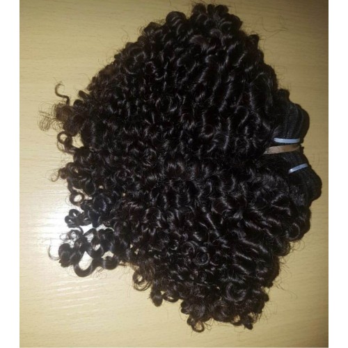 Tight curly Bohemian Afro Curly Smooth North American Weave 100% Raw unprocessed Virgin Human Hairs 4 bundles Promotion Deals