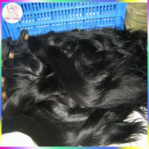 Colored Human Hair Brazilian Straight Extension 4pcs/lot Jet Black Dark color bundles Dyed Hair Bundles Grade 7A
