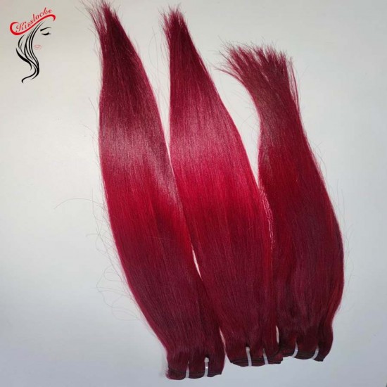 Preorder Burgundy color raw hair quality smooth straight texture 3/4 bundles different deals Preorder Burgundy color raw hair quality smooth straight texture 3/4 bundles different deals