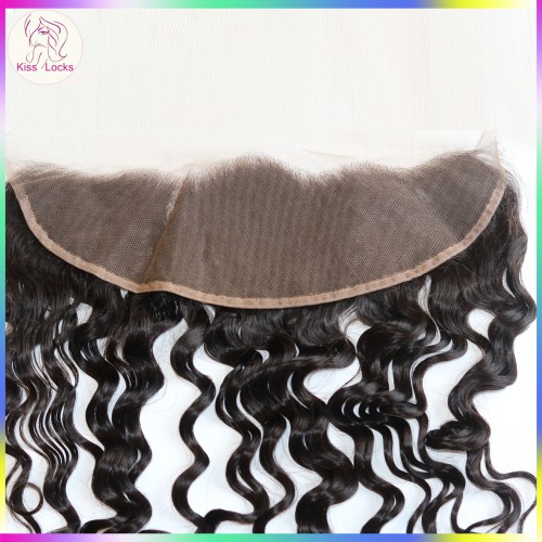 10A Virgin Filipino Loose Deep Wavy Loose Wave Loose Curly ear to ear Lace frontal Closure 13x4 10"-20" Avaiable ship in 7  days