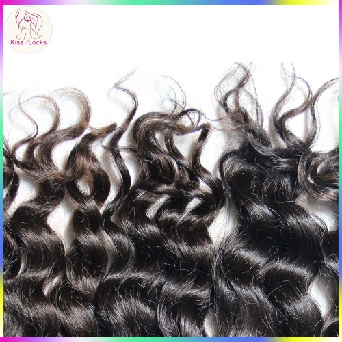 Laotian New HD transparent lace Filipino Loose curly Lace frontal Closure ear from ear No shedding Virgin unprocessed human hair ship in 7  days