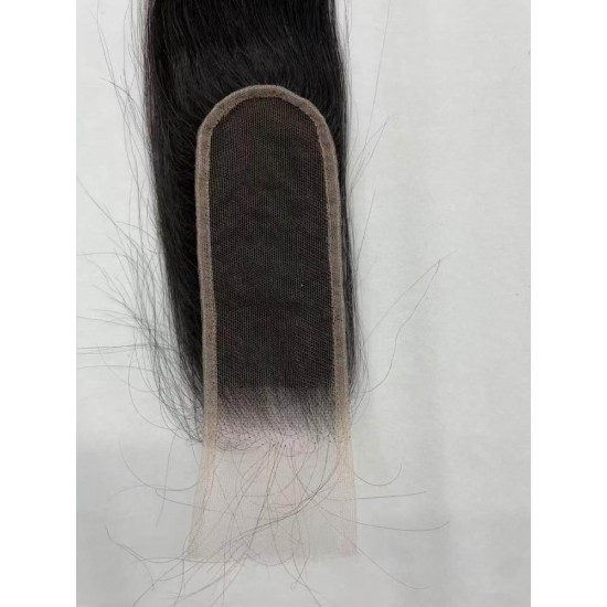 2X6 Kim Closure deep parting space Raw Straight Hair Single Donor Human Hair HD Lace Small Knots 2X6 Kim Closure deep parting space Raw Straight Hair Single Donor Human Hair HD Lace Small Knots