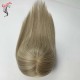 Silk base 3"x5" women's toppers 100% high quality Raw human hair #P9/613 blended colors grey coverage Silk base 3"x5" women's toppers 100% high quality Raw human hair #P9/613 blended colors grey coverage