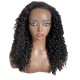 Half Women Wig with Adjustable Drawstring Raw Burmese Human Hair Glueless Breathable deep Curly Machine Wig