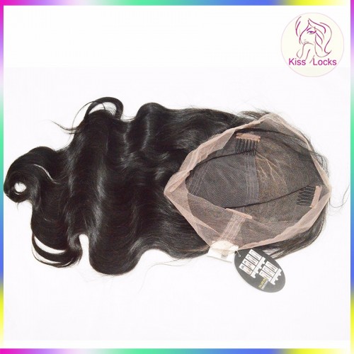 Good Luster Full Lace Wigs 100% Untreated Filipino wavy Human Virgin Hair Premade Wigs Natural Hairline